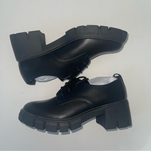 MADDEN GIRL Black Lug Sole Lace Up Shoes Size 8.5 NIB - Reemoly - Duplicate - Picture 11 of 14